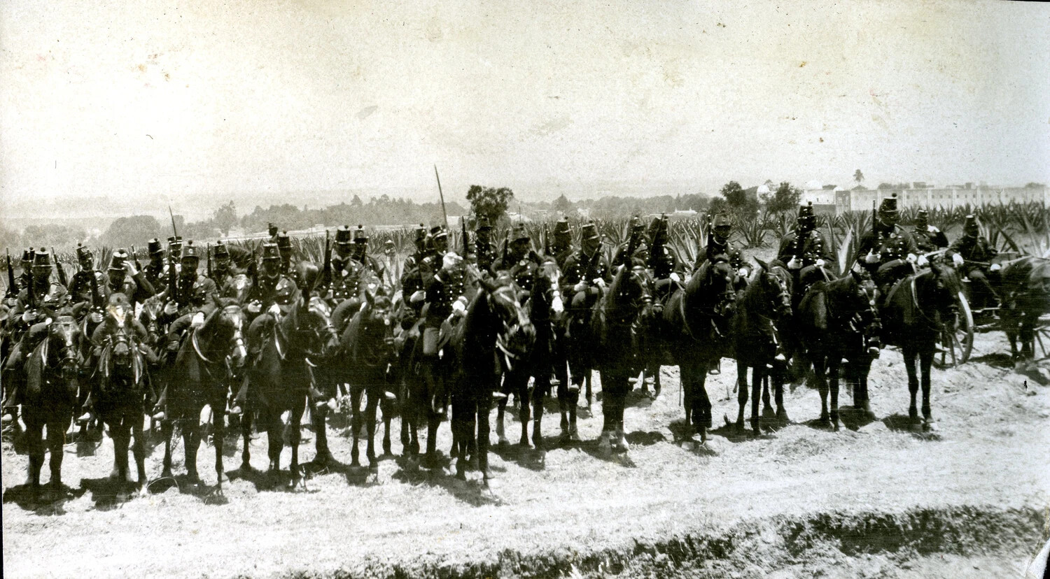 Mexican Cavalry Regiment in Ceremonial Formation