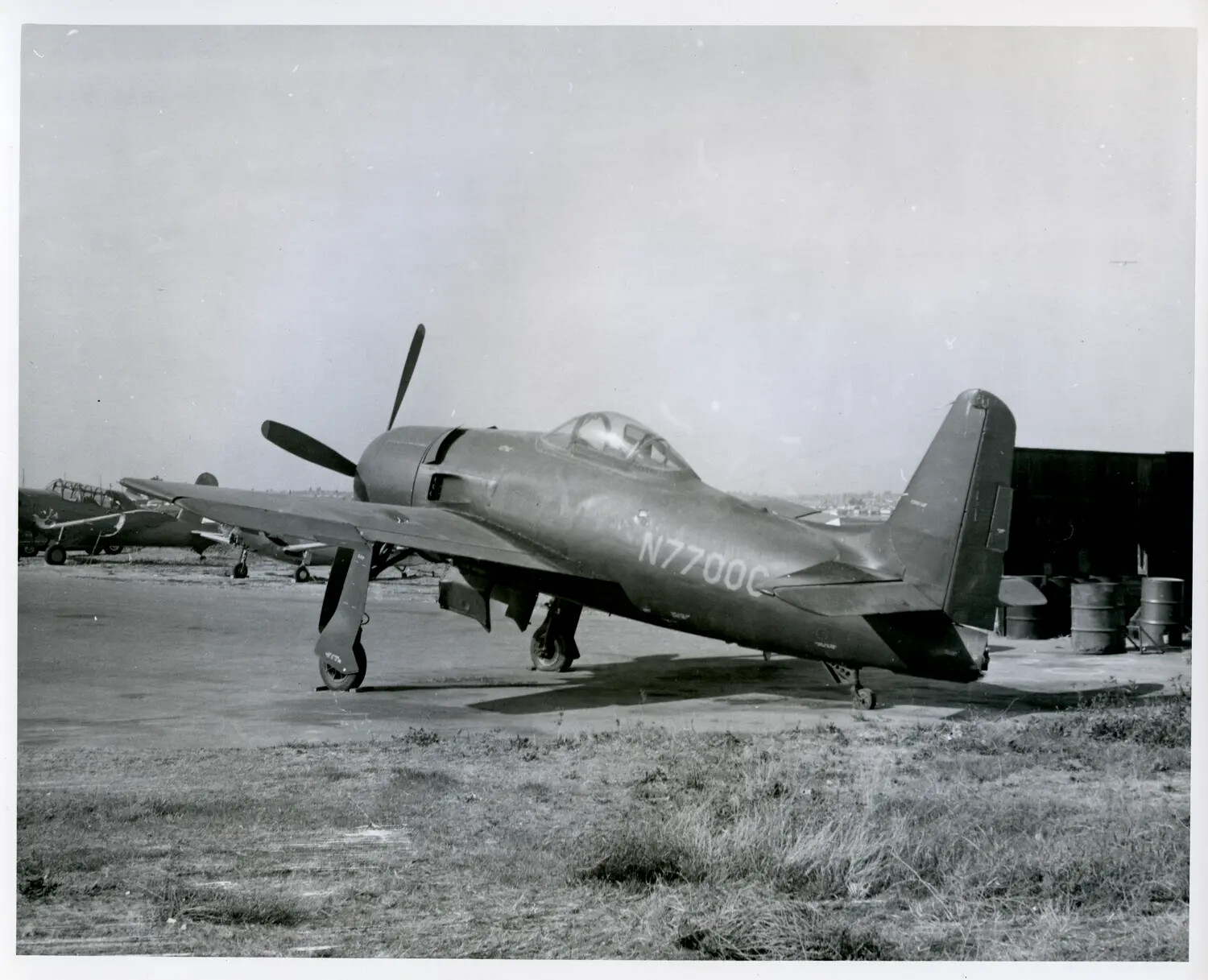 Civilian-Registered Radial-Engine Fighter Aircraft, N7700C