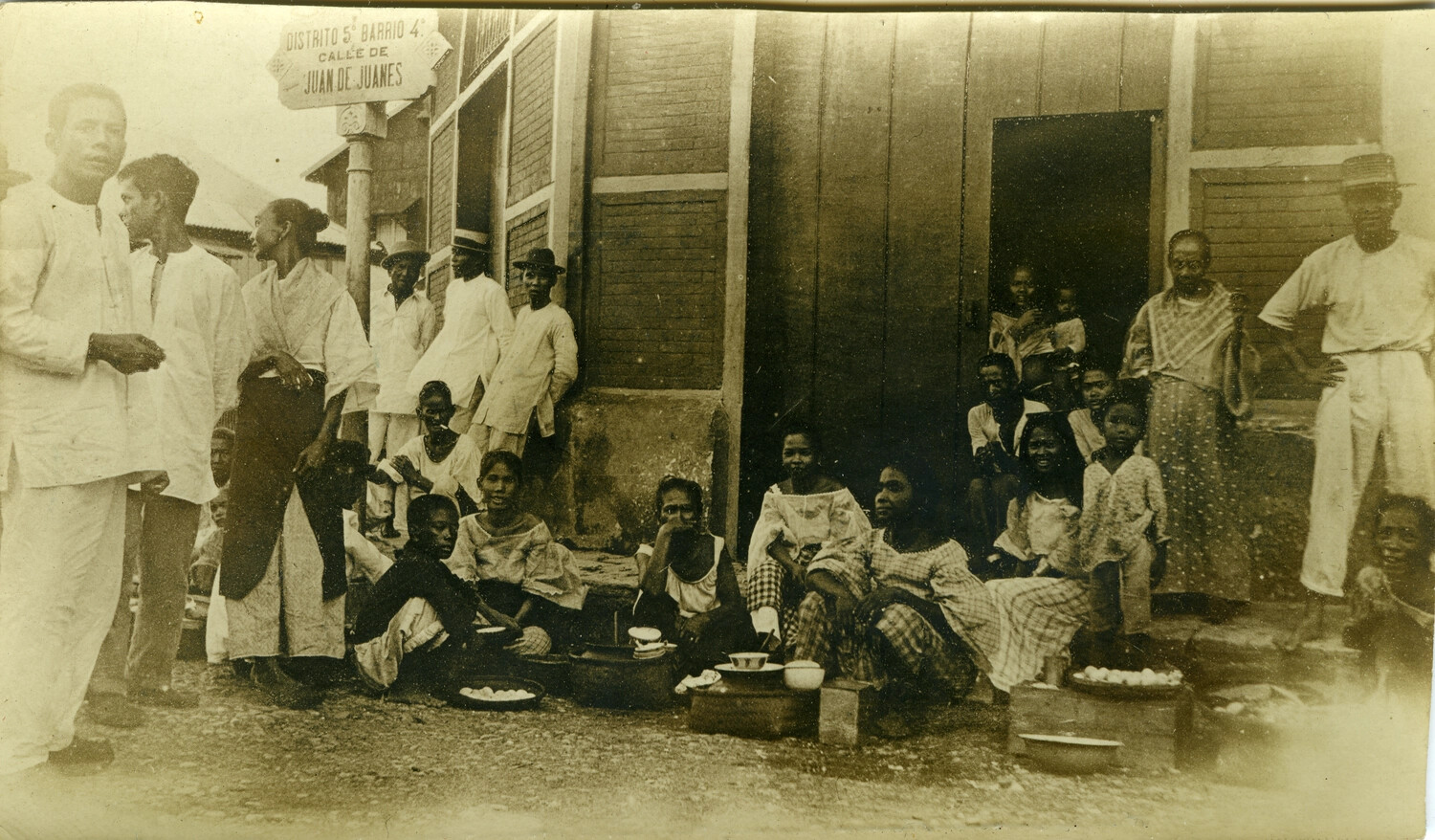 Street Scene on Calle de Juan de Juanes, Philippines, Early 1900s