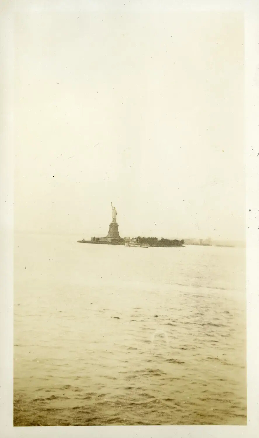 Statue of Liberty Viewed from USS Maryland, New York Harbor, 1930s