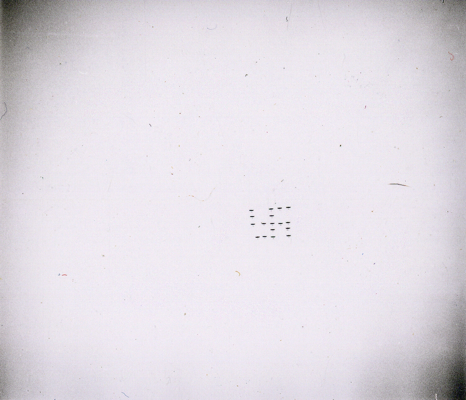 High-Altitude Aircraft Formation, Overexposed Negative, Nuremberg WWII Collection