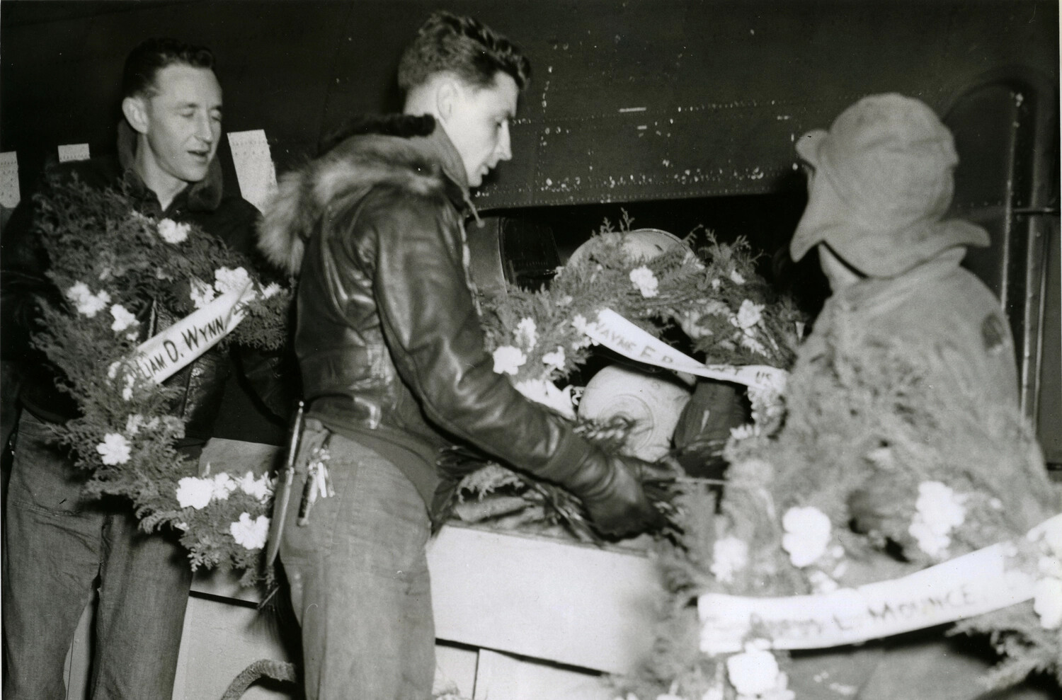 Memorial Wreath Ceremony Aboard Navy Vessel, Korean War Era - Lt. Bancroft Collection, Joseph Smith Interview Scans