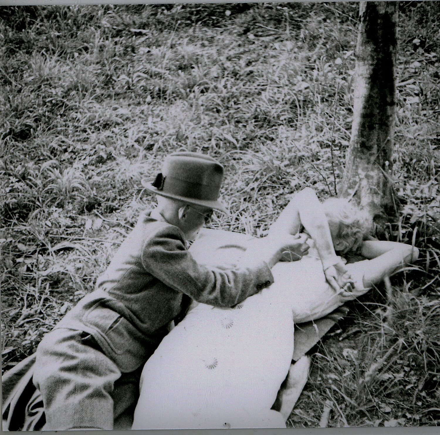 Outdoor Examination Scene, WWII-Era Nuremberg Negatives Collection