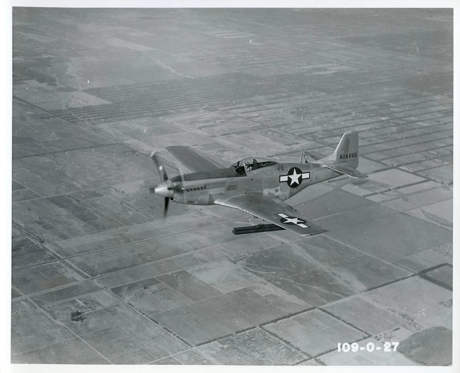 North American P-51D Mustang in Flight, Serial 44-14886