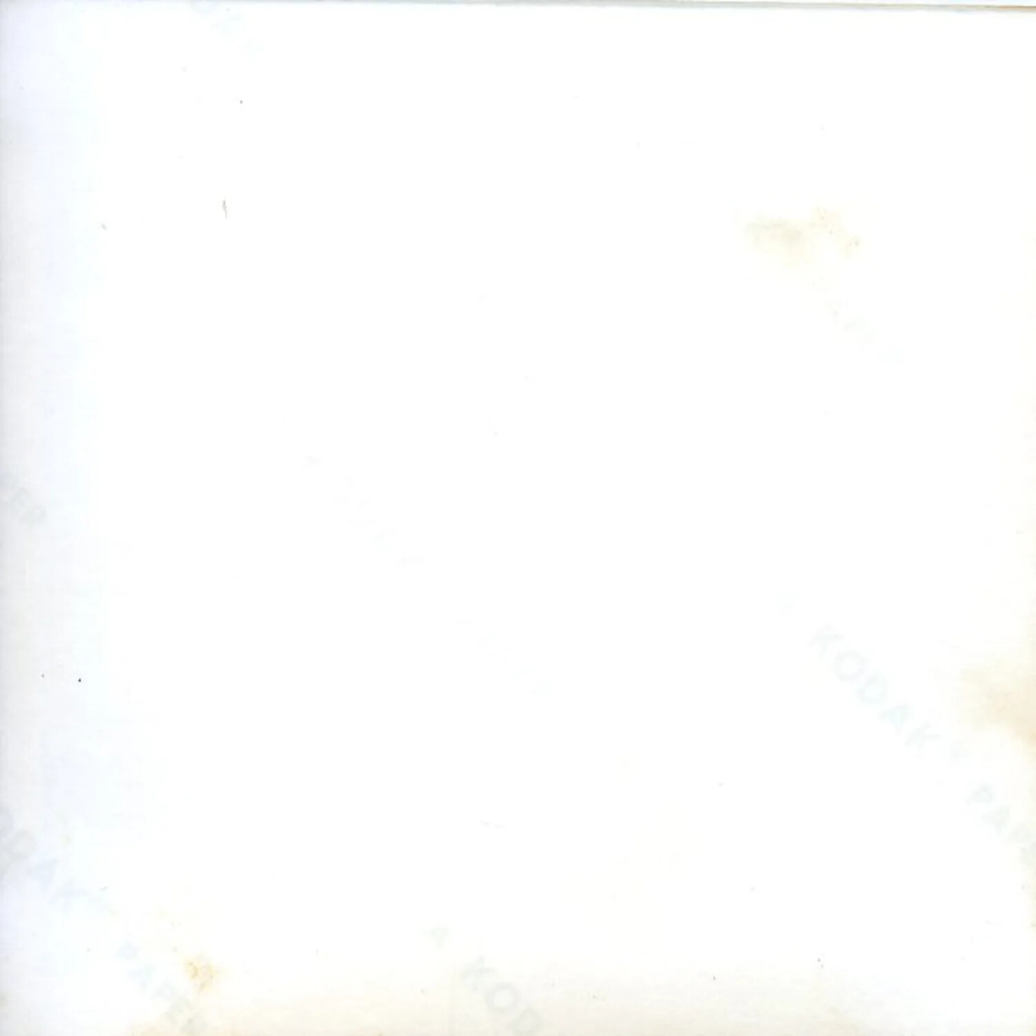 Blank/Faded Photographic Print, Kodak Paper Stock, Vietnam 1971 Collection