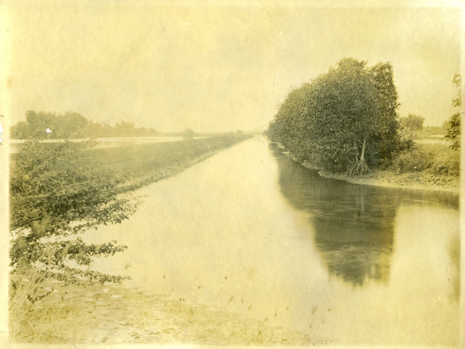 Rural Canal Landscape, Carl Stone Philippines Album, Early 1900s