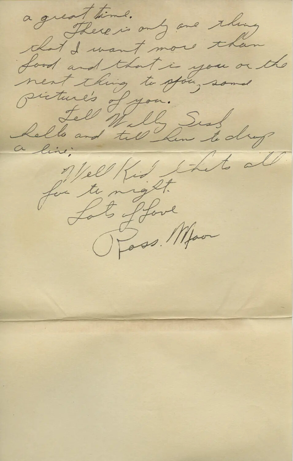 Handwritten WWII-Era Letter, Moon Family Correspondence Collection
