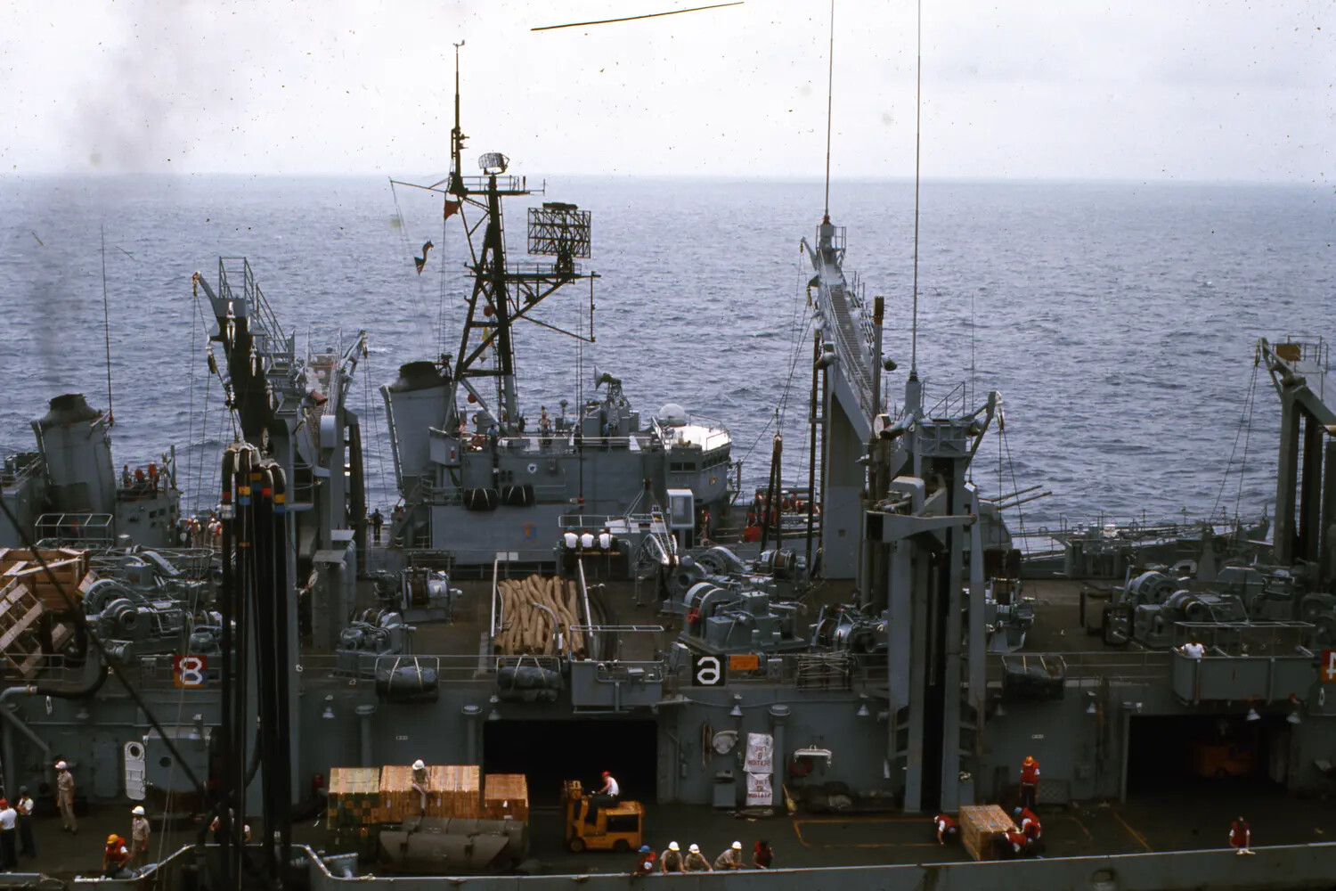 A-4 Skyhawk of VA-195 Spotted on USS Ticonderoga's Flight Deck