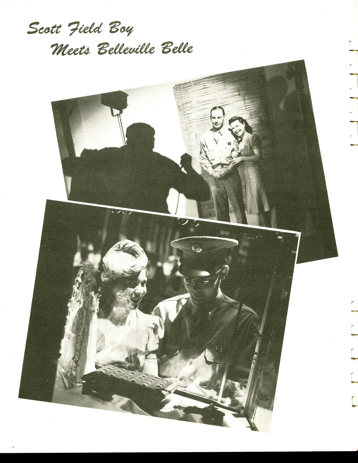 'Scott Field Boy Meets Belleville Belle' - Wartime Romance Feature, Scott Field Book