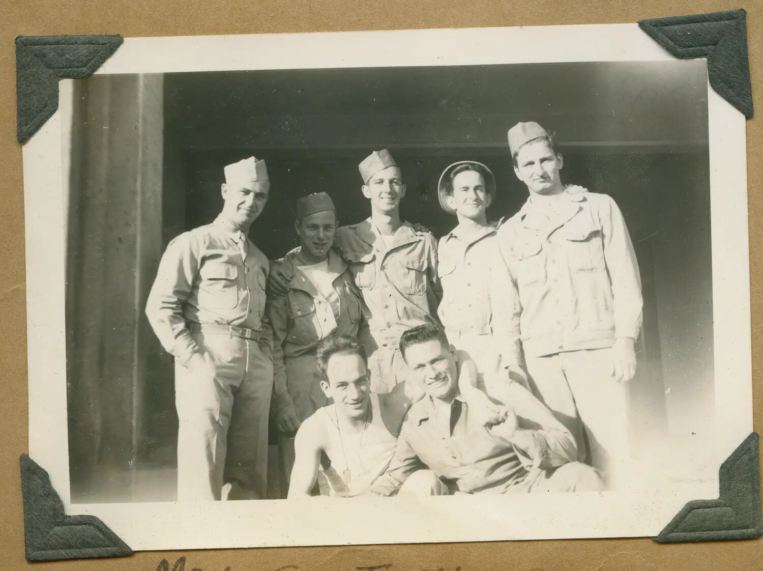 105th Infantry Service Company Mail Section, Group Portrait, Hawaii, WWII