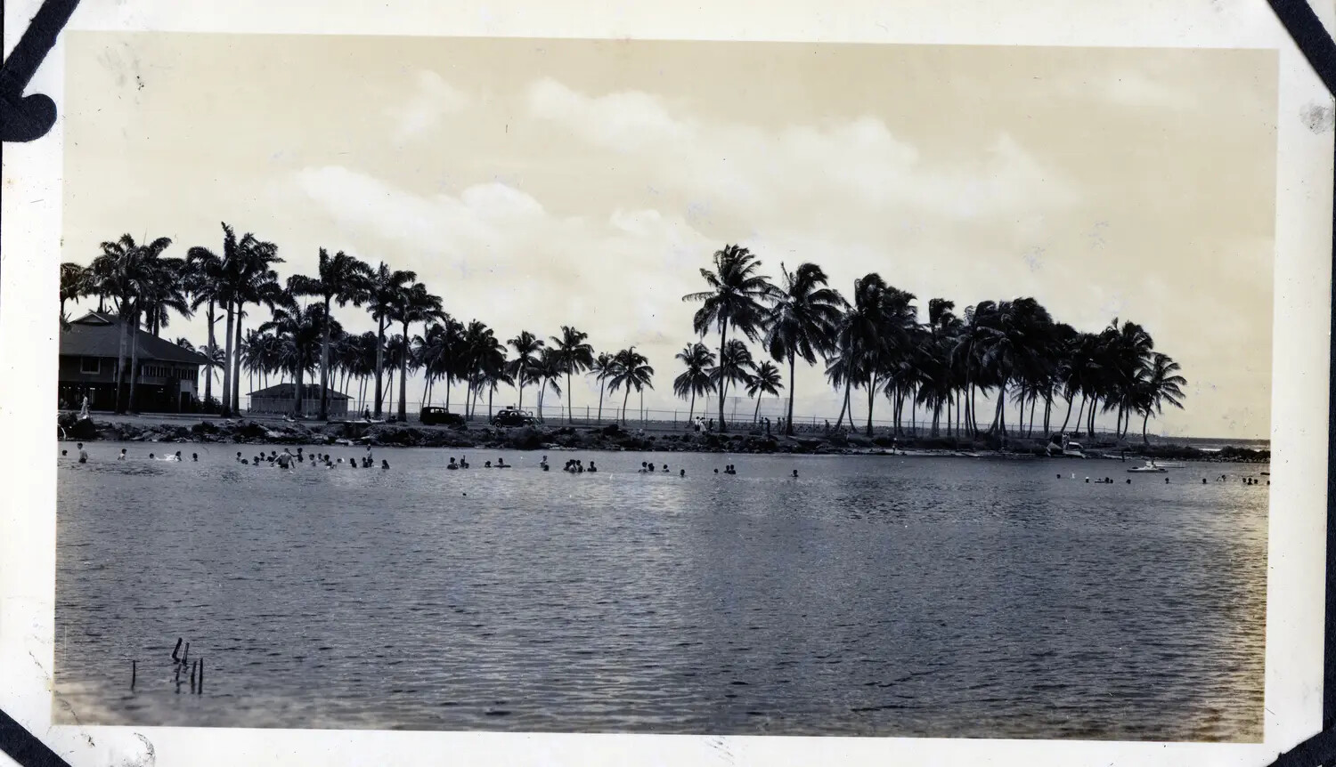 Recreational Beach Scene, Panama Canal Zone, World War II Era