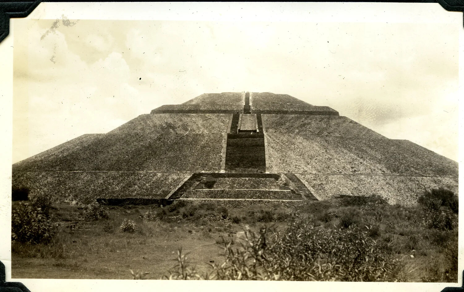 Pyramid of the Sun, Teotihuacan, Mexico -- Jervey Signal Corps Photo Album