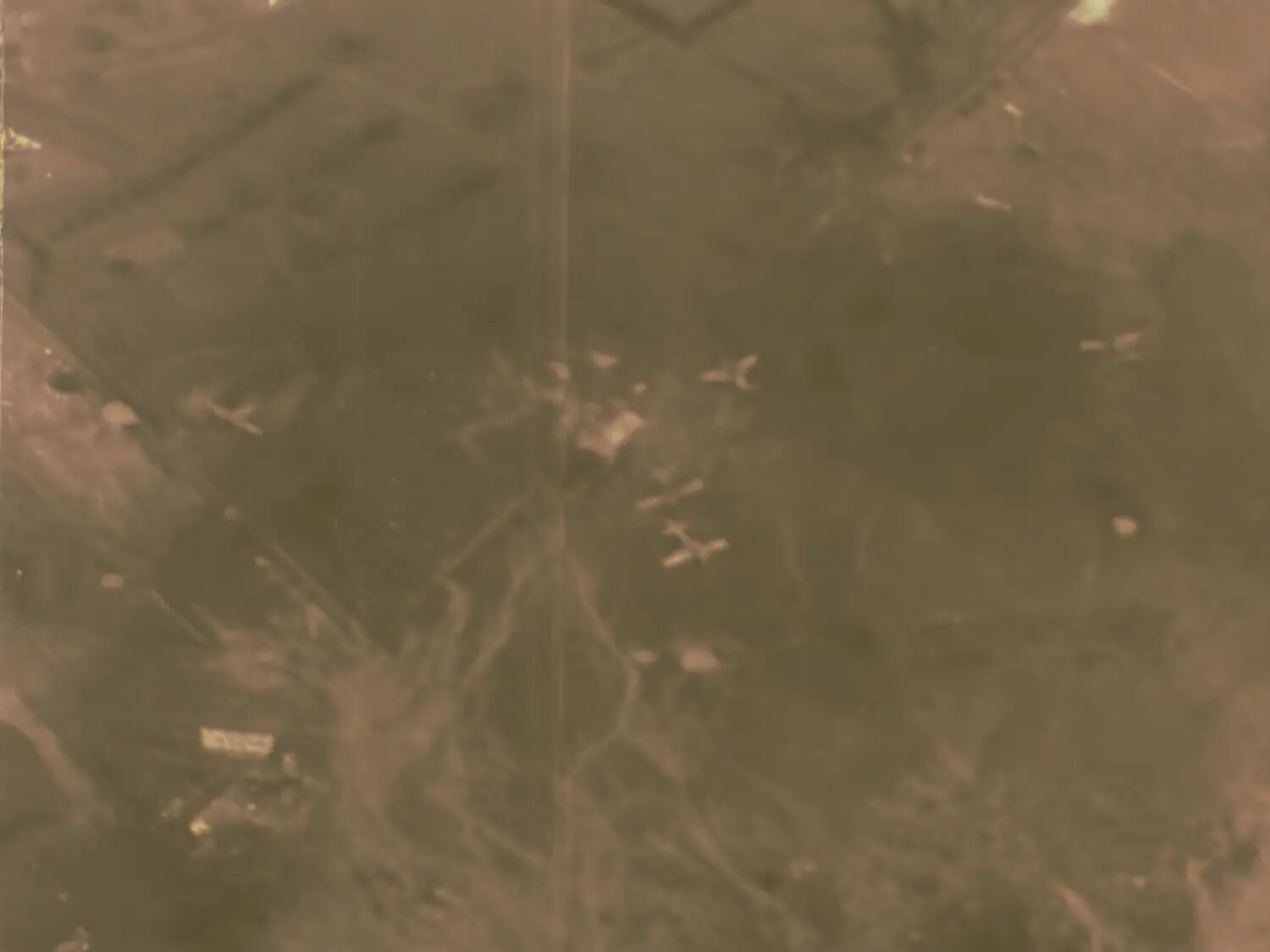 Film Still, Aerial Attack Footage Associated with Battleship Yamato, WWII (Frame 014)