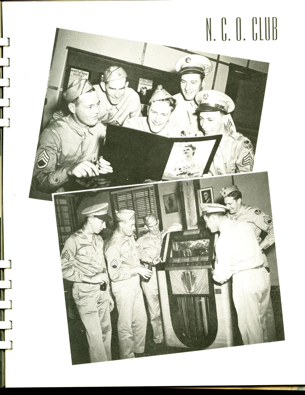 N.C.O. Club Recreation at Scott Field: Photo Album and Jukebox Gathering