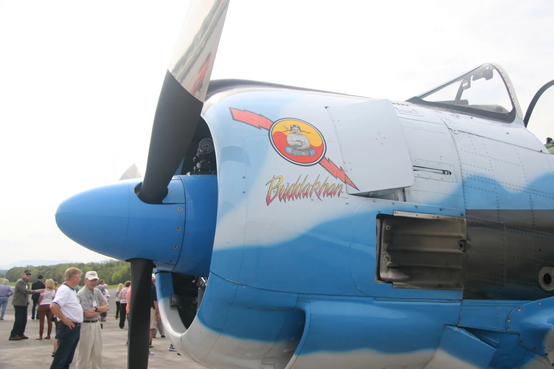 Nose Art 'Buddakhan' on Douglas A-1 Skyraider, Operation Tailwind Commemorative Event, 2016