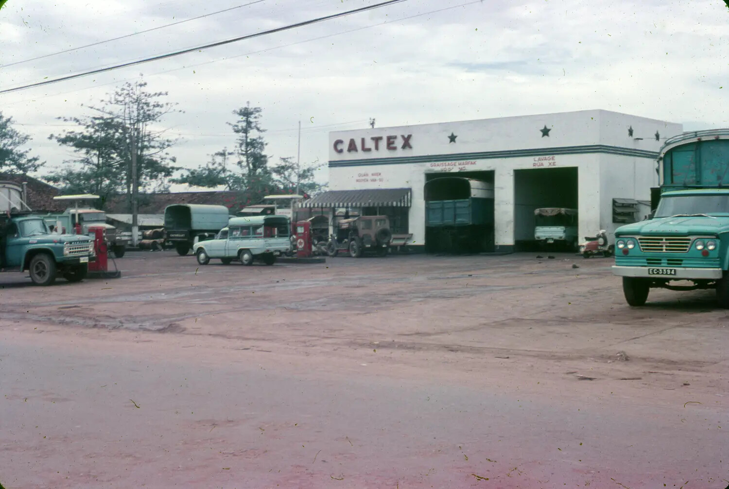 Caltex Service Station, South Vietnam, 1965 (3rd Tactical Fighter Wing, James Collection)