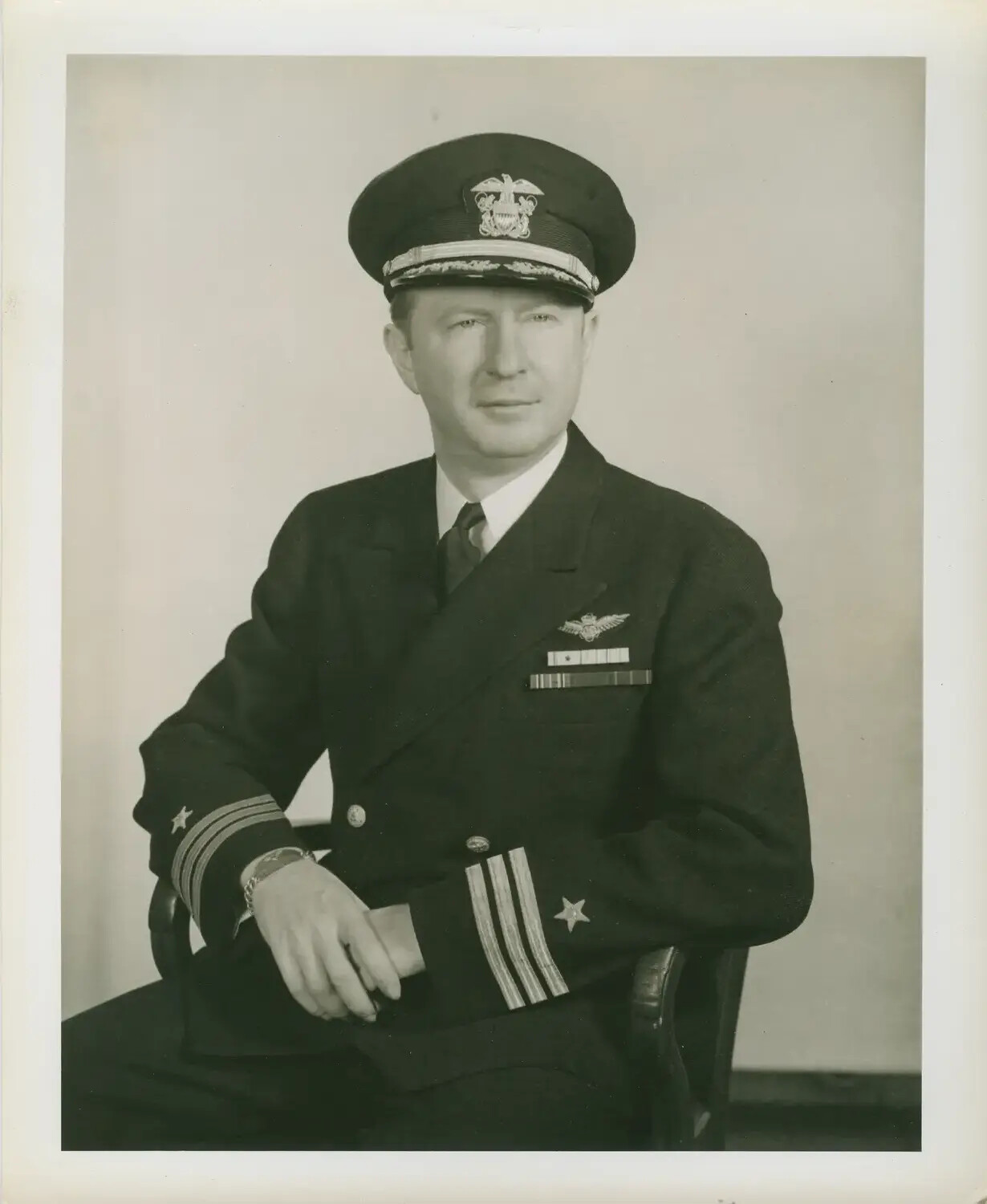 Formal Portrait of a U.S. Navy Commander and Naval Aviator, USS Petrof Bay (CVE-80) Collection