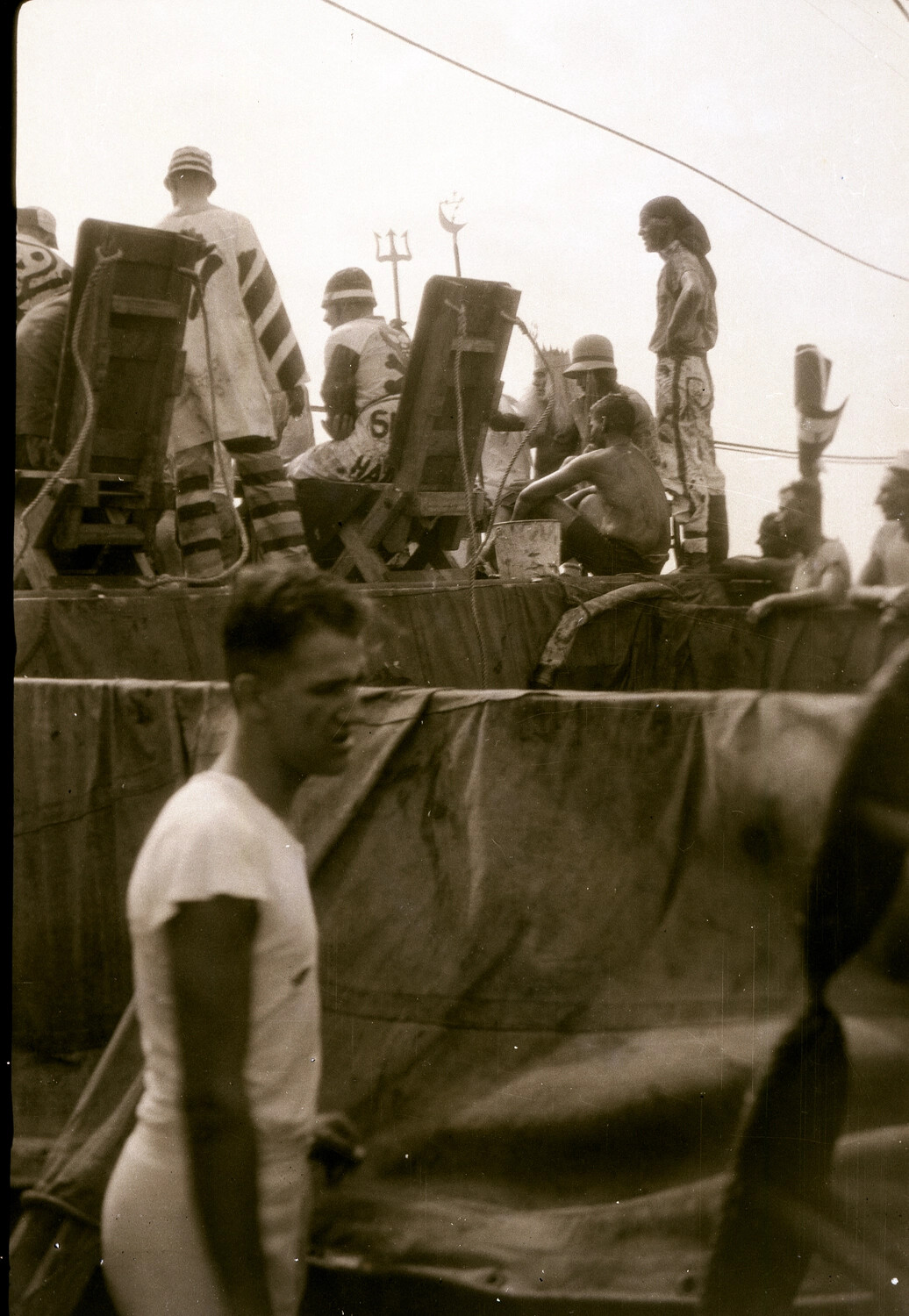 US Navy 'Crossing the Line' (Shellback) Ceremony, China Station, 1930s