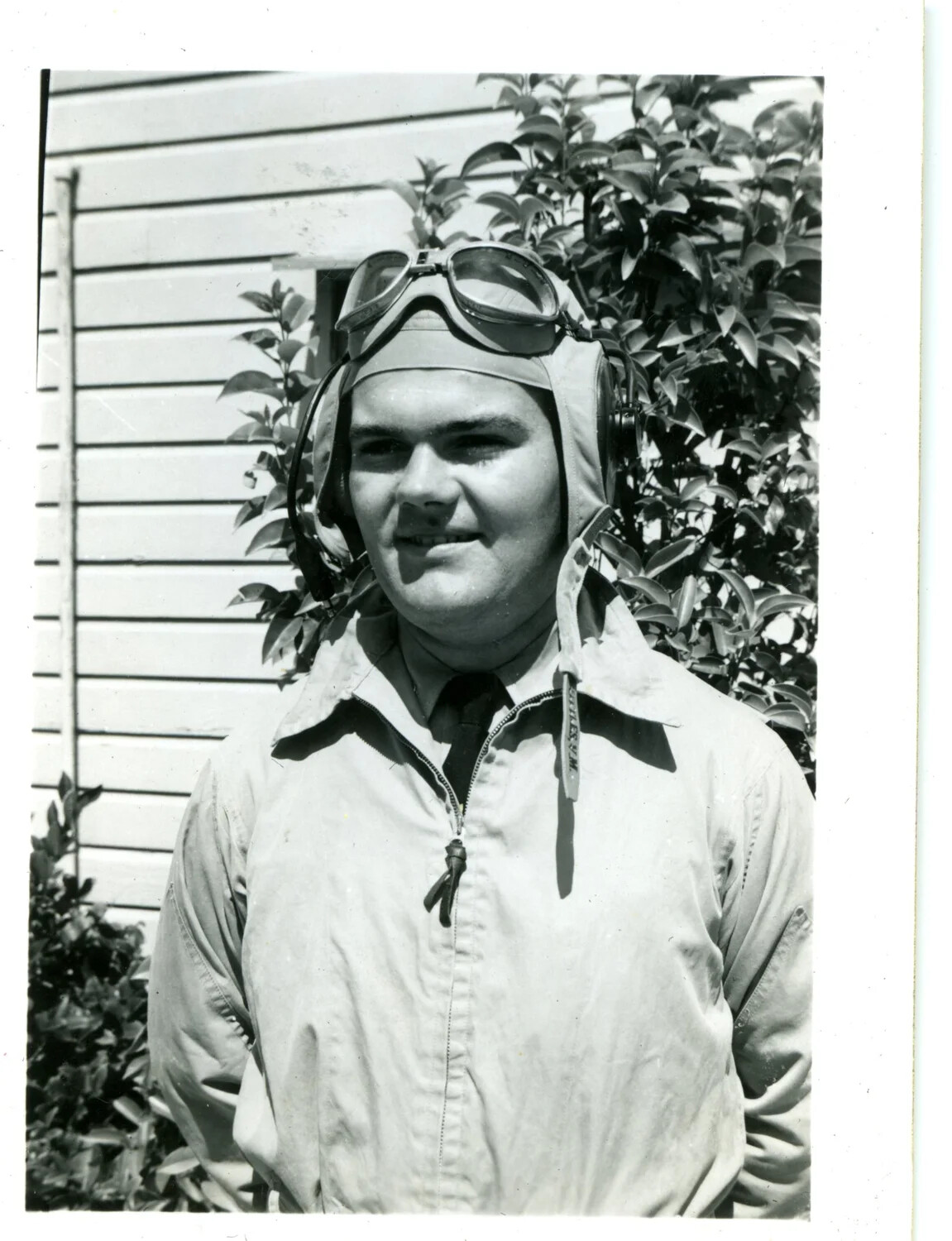 Naval Aviation Cadet in Flight Gear, NAS Pensacola, April 1949