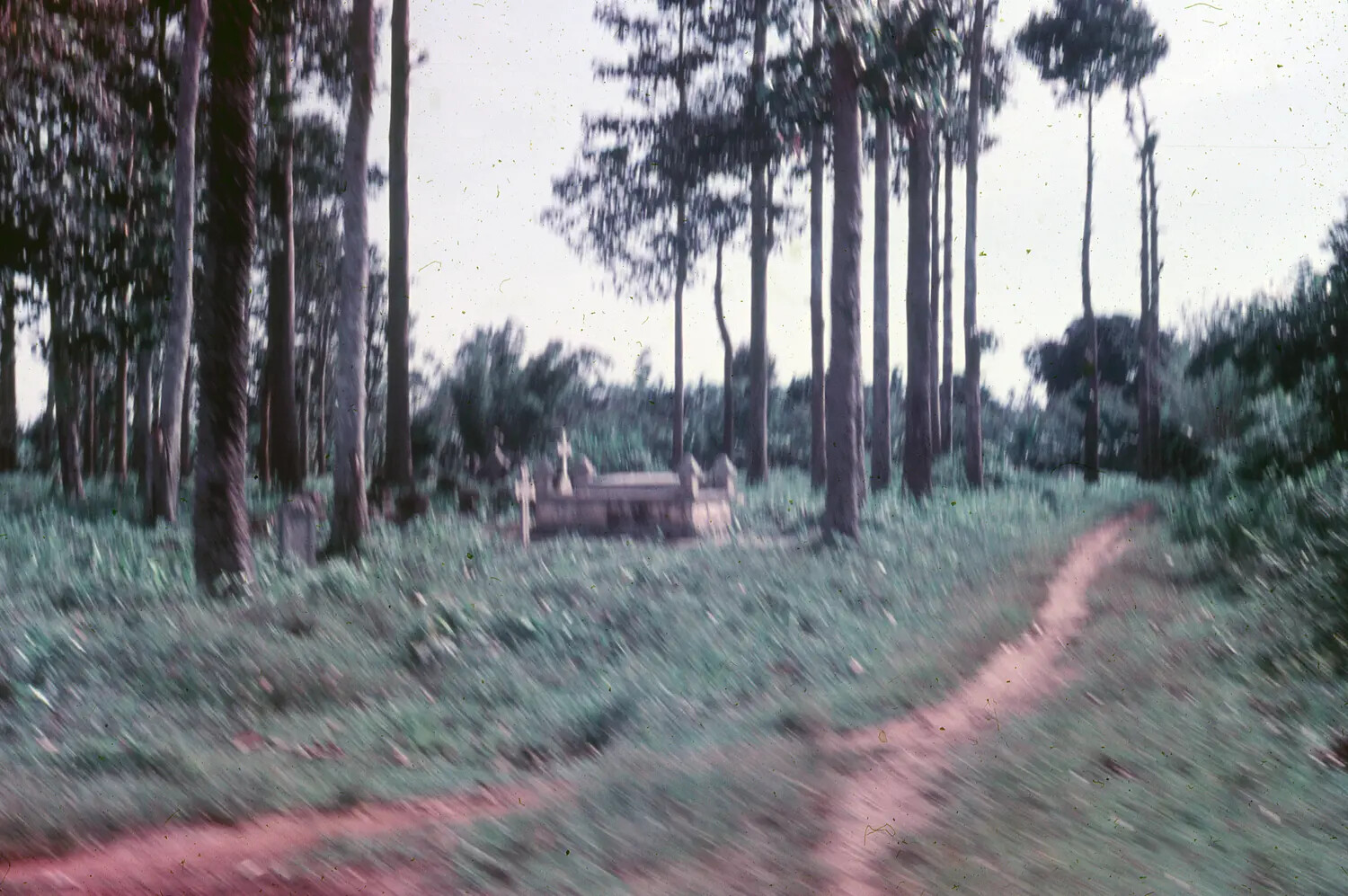 Rural Roadside and Tomb Marker, South Vietnam Countryside, 1965 – 3rd Tactical Fighter Wing Collection