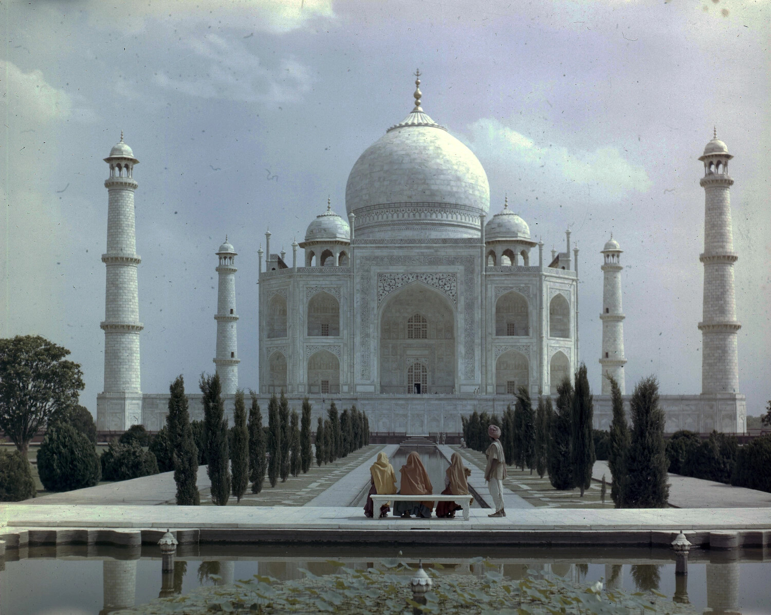The Taj Mahal, Agra, India — WWII China-Burma-India Theater Era Color Photograph