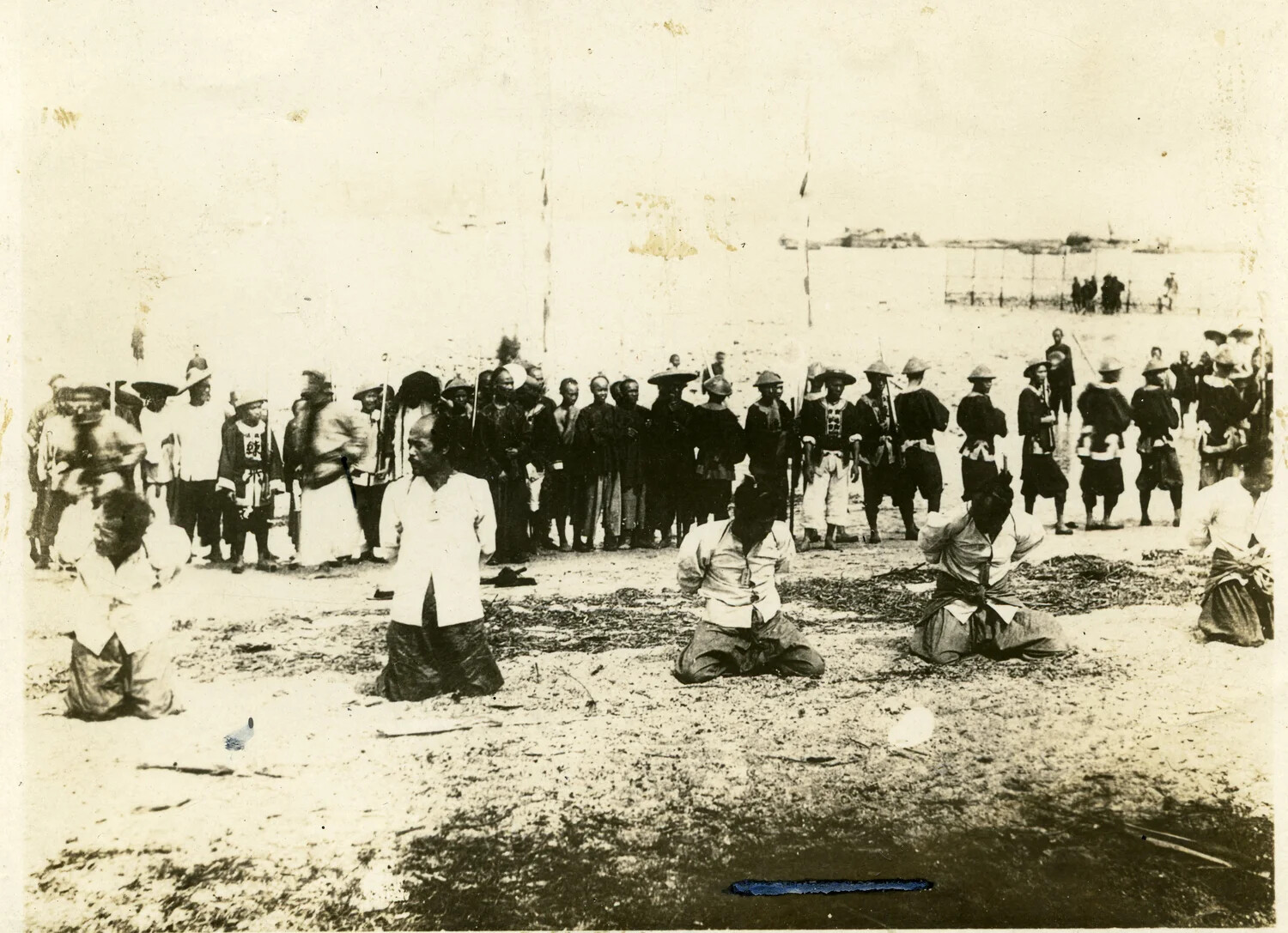 Historical Execution Scene, Likely Qing-Era China (Reproduction Print)