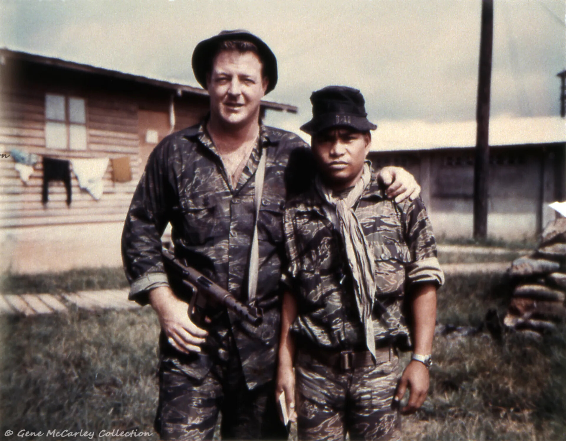 McCarley and Koch, MACV-SOG Personnel in Tiger-Stripe Fatigues, Southeast Asia