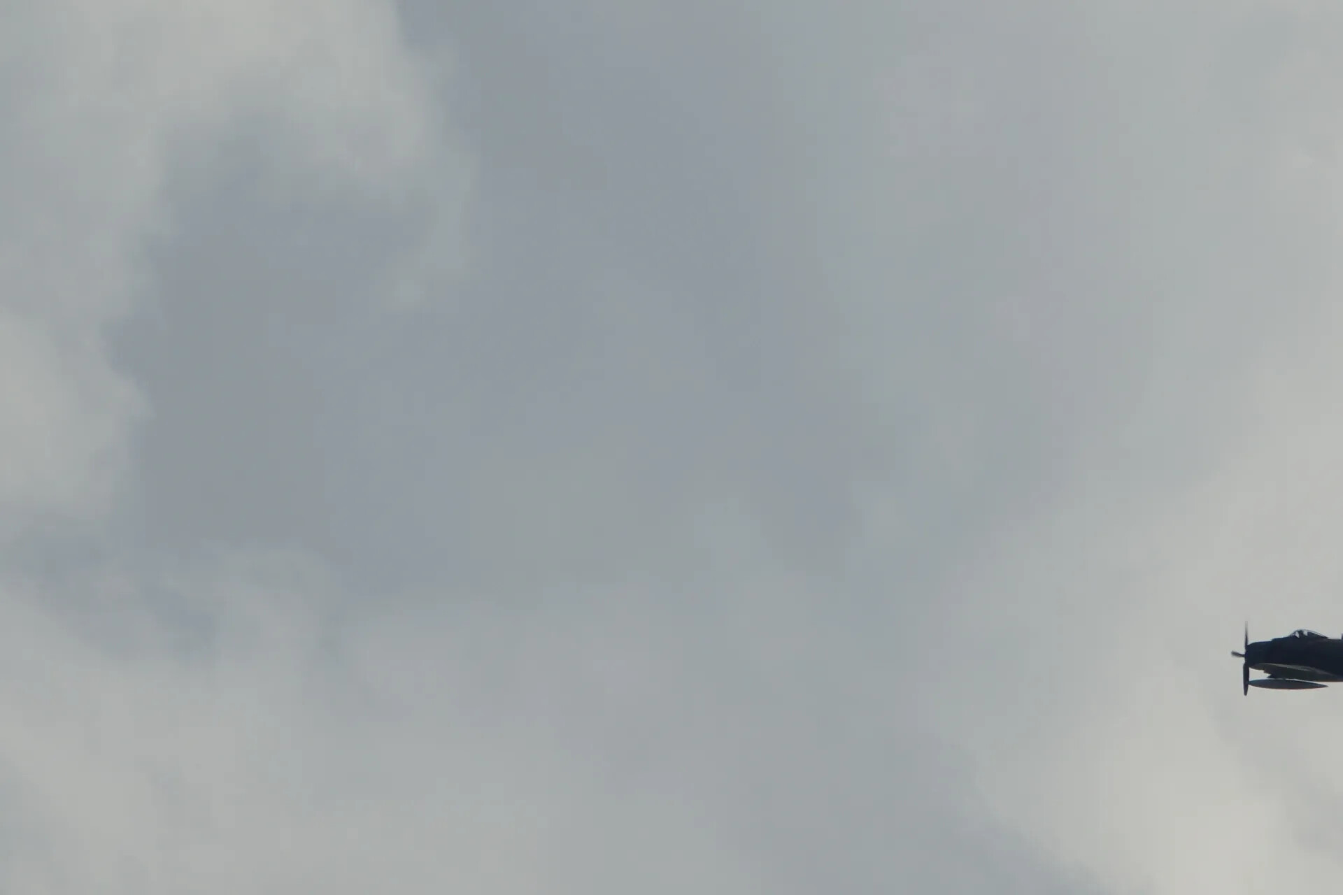 A-1 Skyraider Entering Frame at Right Edge, May 2019 Reunion Event