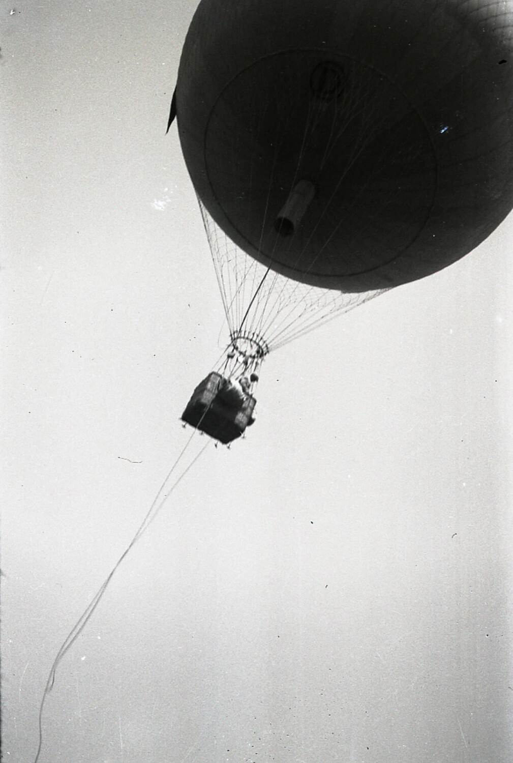 WWI Observation Balloon Viewed from Below