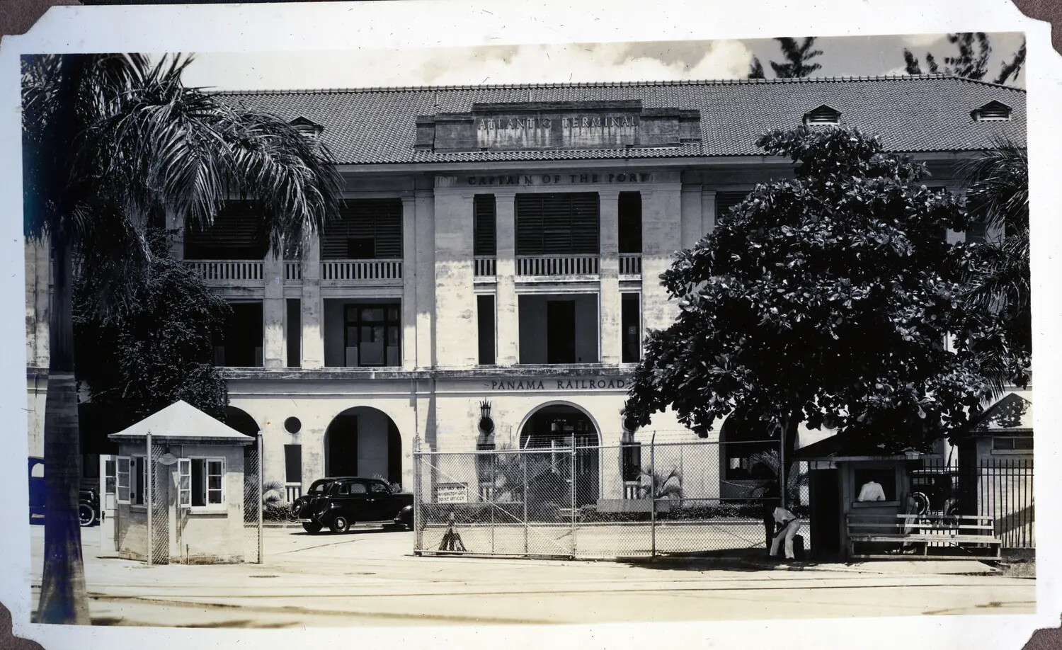 Atlantic Terminal Building, Panama Railroad, Cristobal, Canal Zone, WWII Era