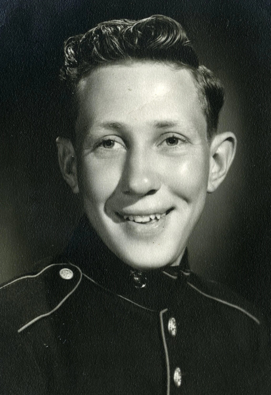 Studio Portrait of a U.S. Marine, VMF-214 Collection, 1945