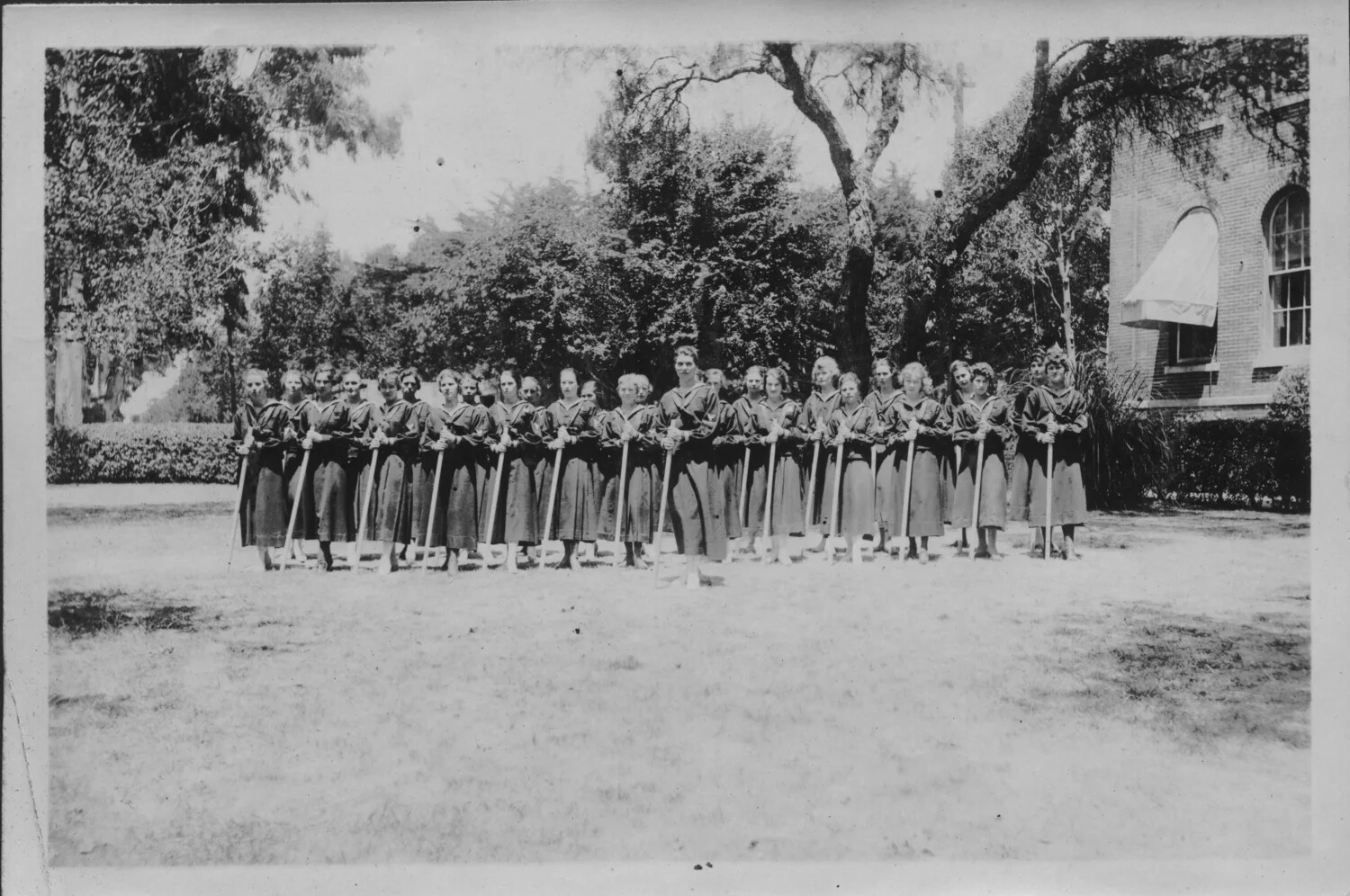 Women's Drill Group in Sailor Uniforms, Mare Island Navy Yard, 1917
