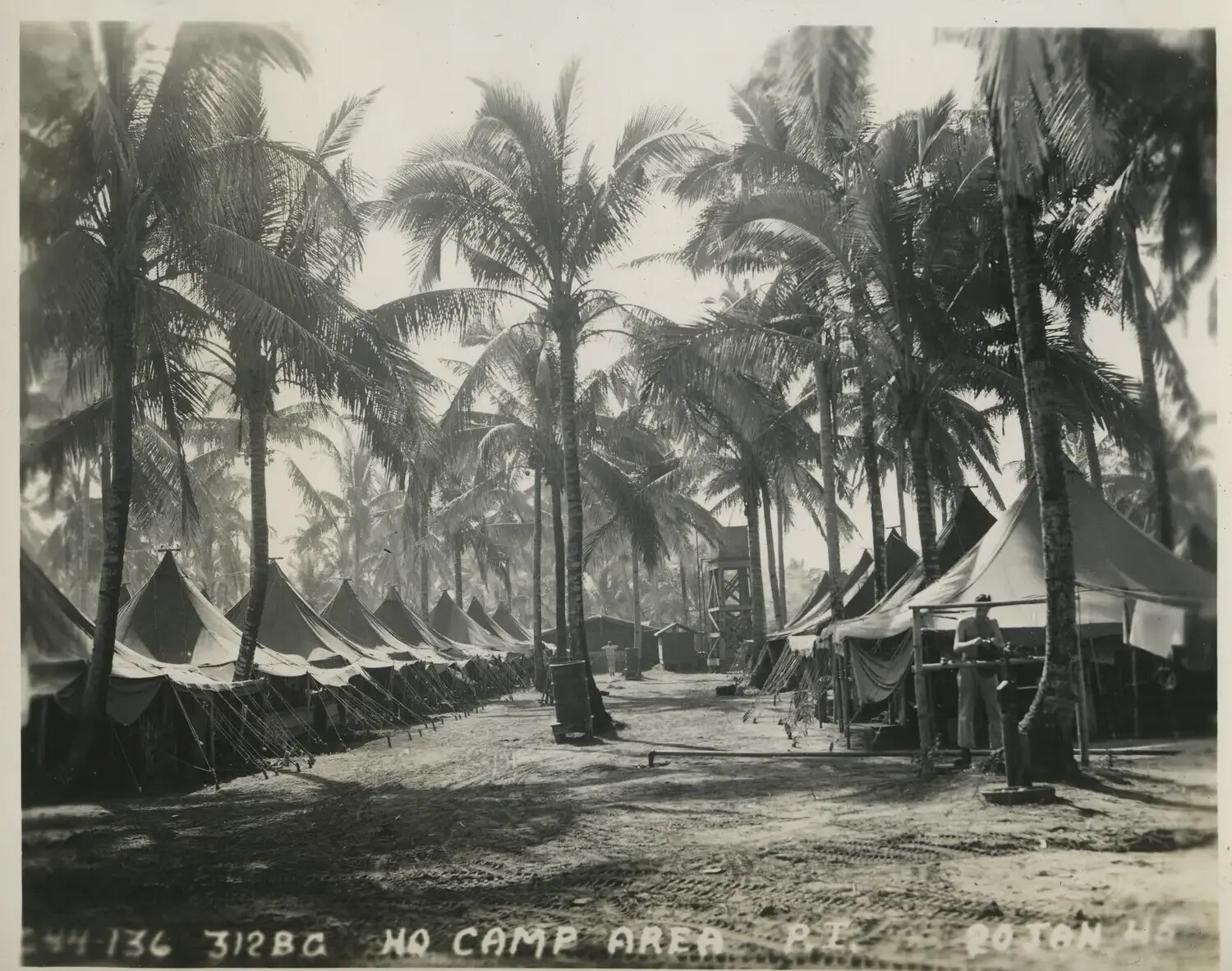312th Bombardment Group Headquarters Camp Street, Philippine Islands, 20 January 1945