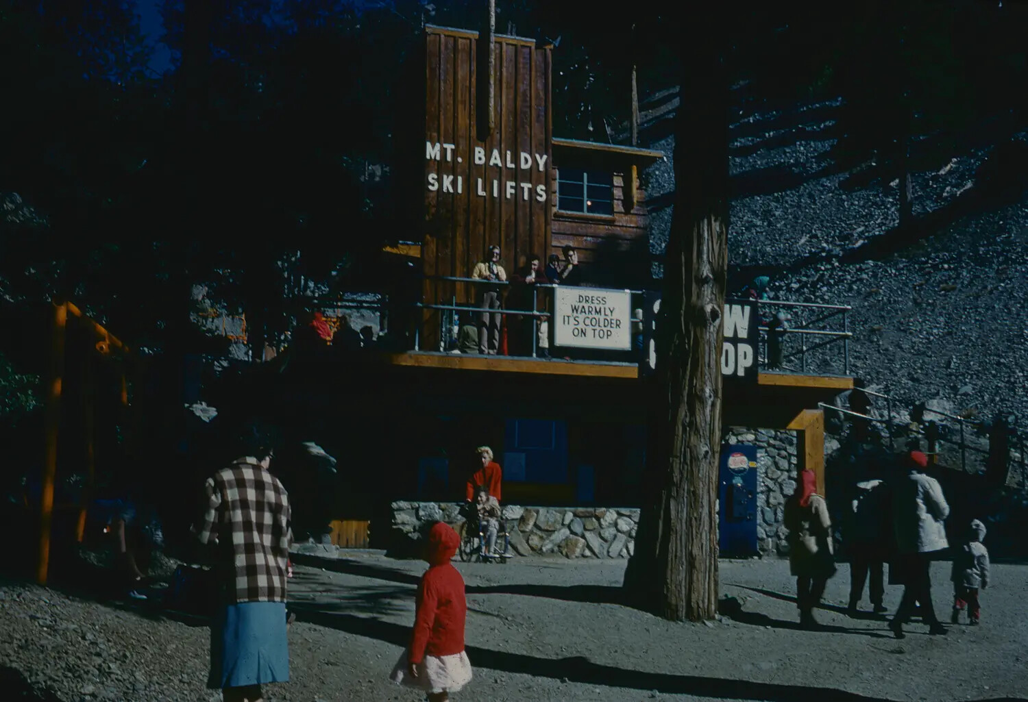 Mt. Baldy Ski Lifts Lodge, Southern California – Family Snapshot (3rd Tactical Fighter Wing Personal Collection, 1965 Era)