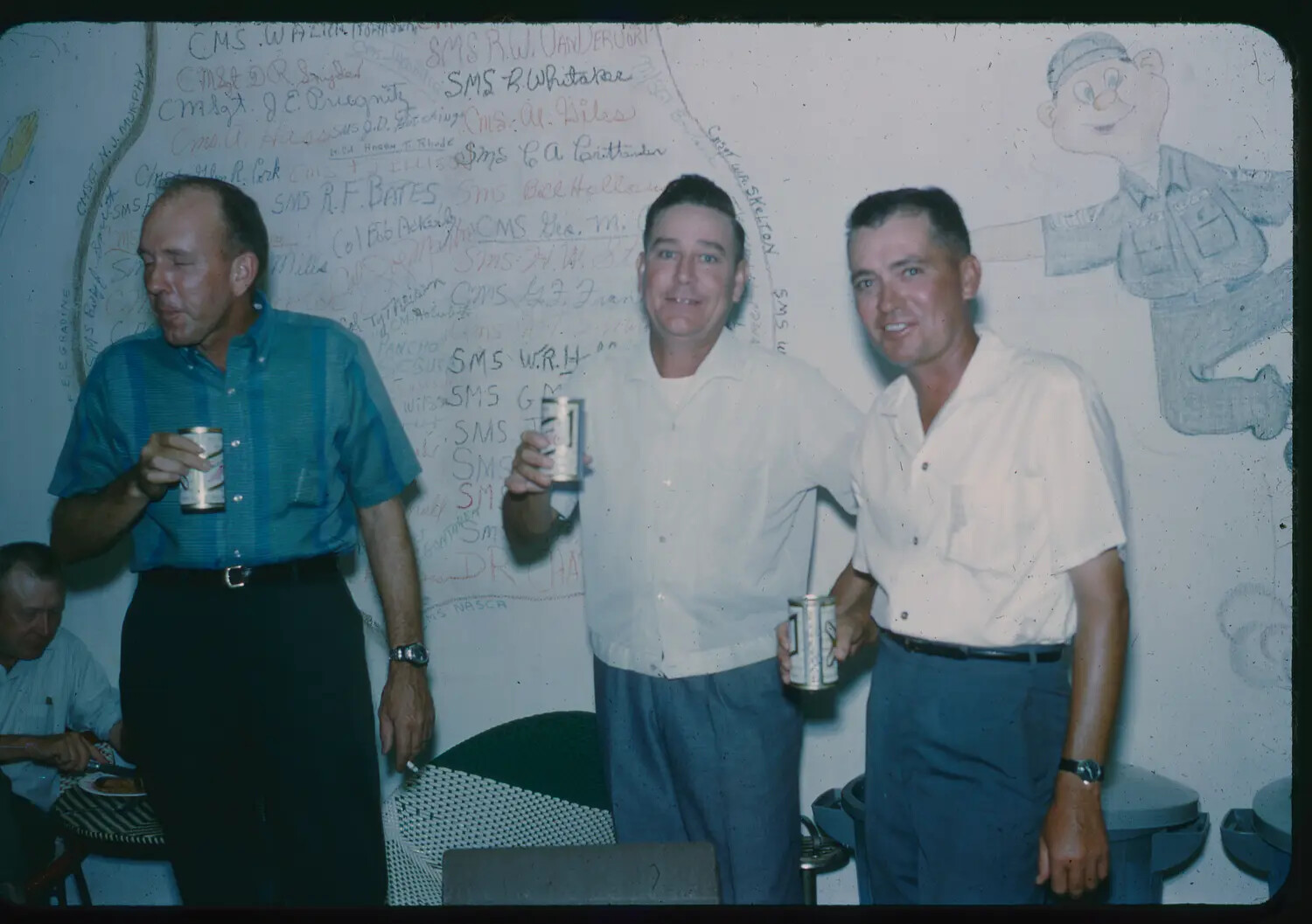 USAF Senior NCOs at Enlisted Club, 3rd Tactical Fighter Wing, Vietnam, 1965