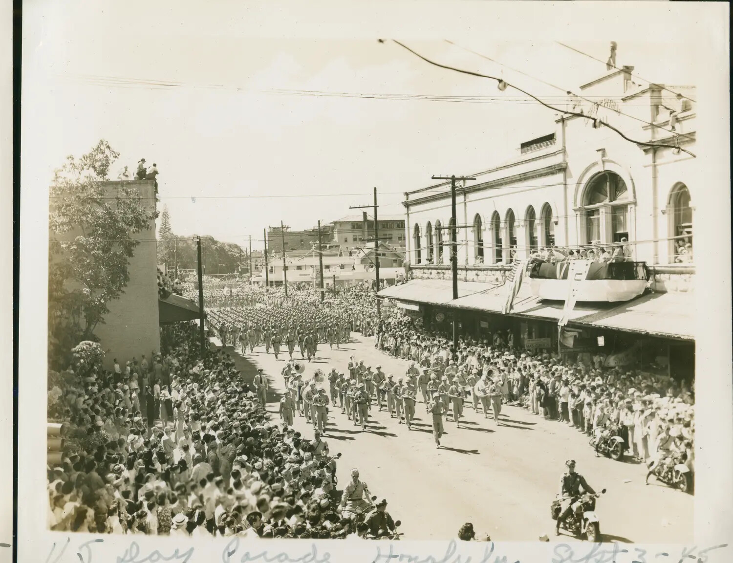 V-J Day Victory Parade, Honolulu, Hawaii, September 3, 1945