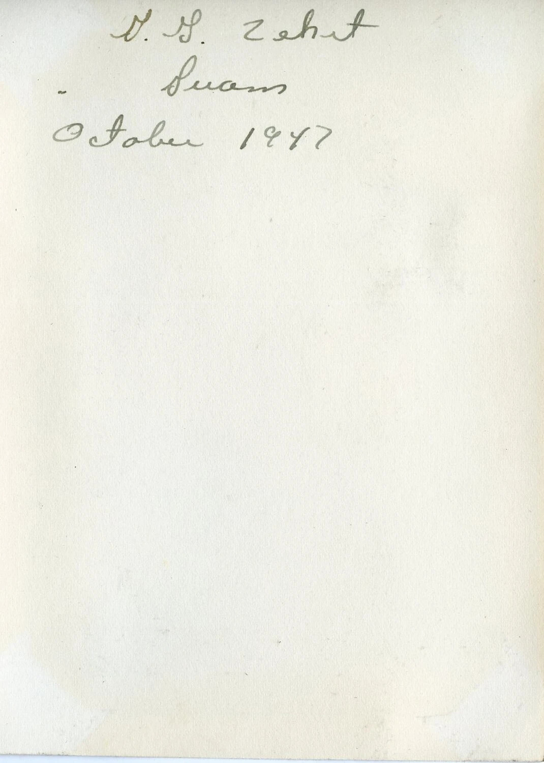 Album Page with Handwritten Caption "Guam, October 1947" — VR-6 Agana Guam Photo Album