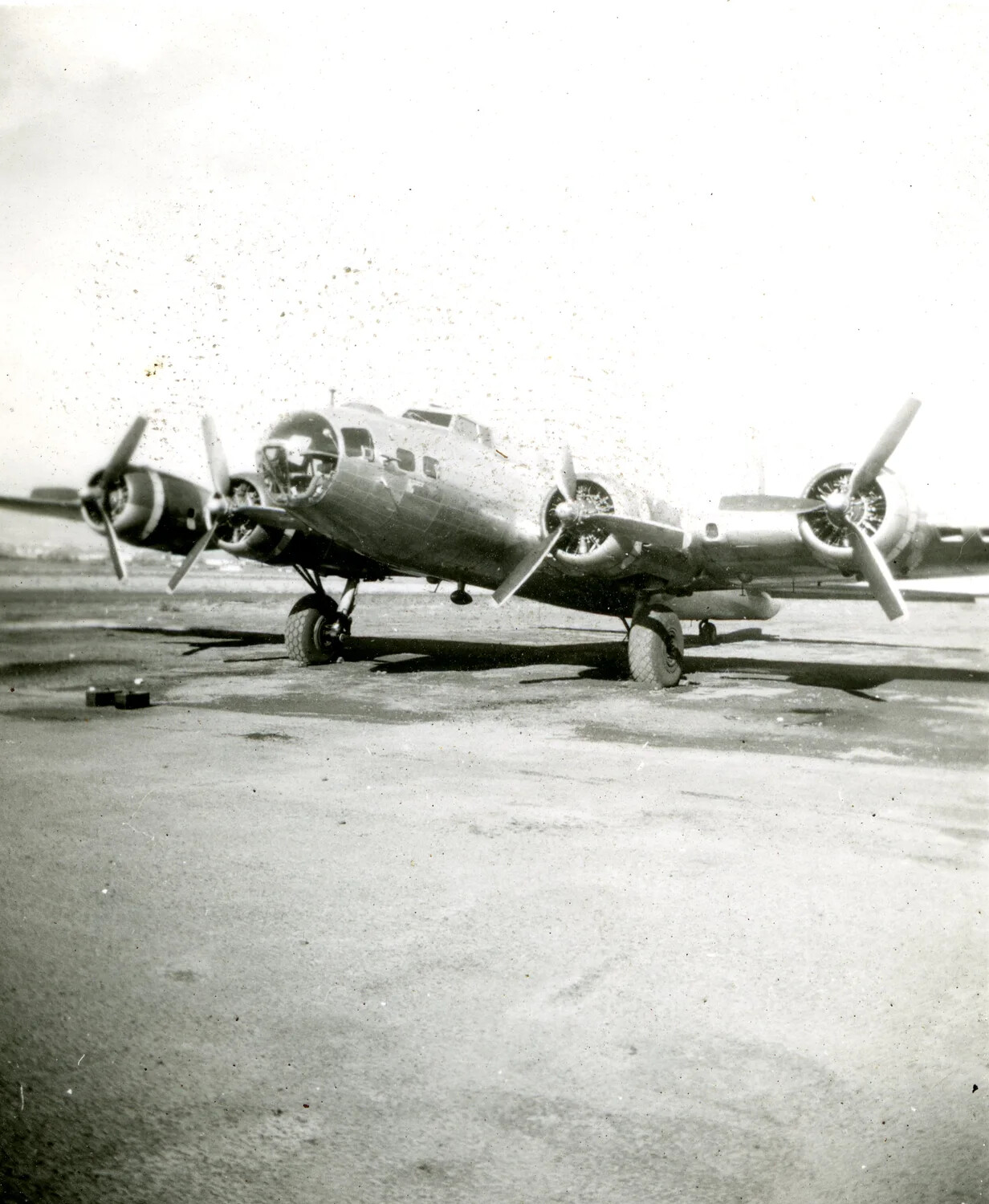 Boeing B-17 Flying Fortress on the Ramp, Kessler Field, 1946