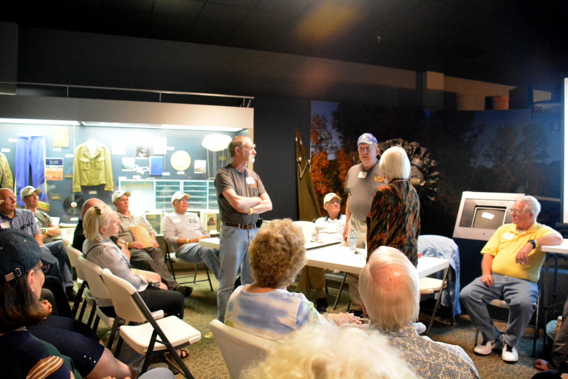 Continued Reunion Conversation Among Attendees, Tennessee Museum of Aviation