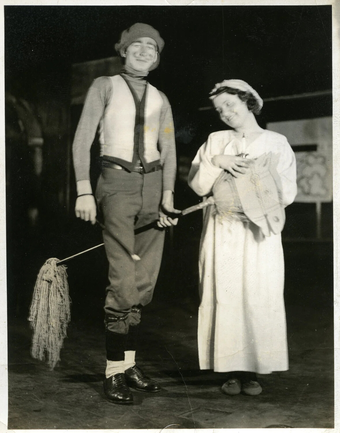 Costumed Performers in Camp Theatrical Skit, Myitkyina, Burma, WWII