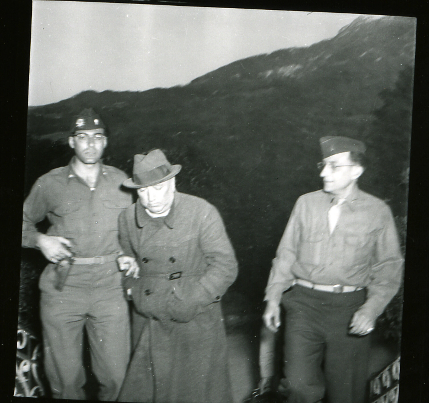 Julius Streicher Escorted by American Soldiers in the Bavarian Alps, May 1945