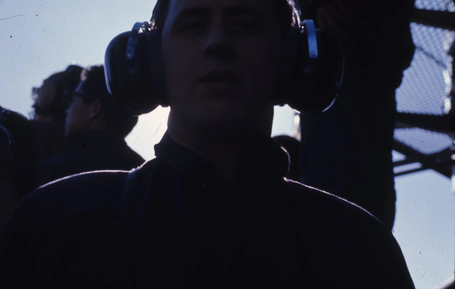 Sailor Wearing Flight Deck Ear Protectors Aboard USS Ticonderoga