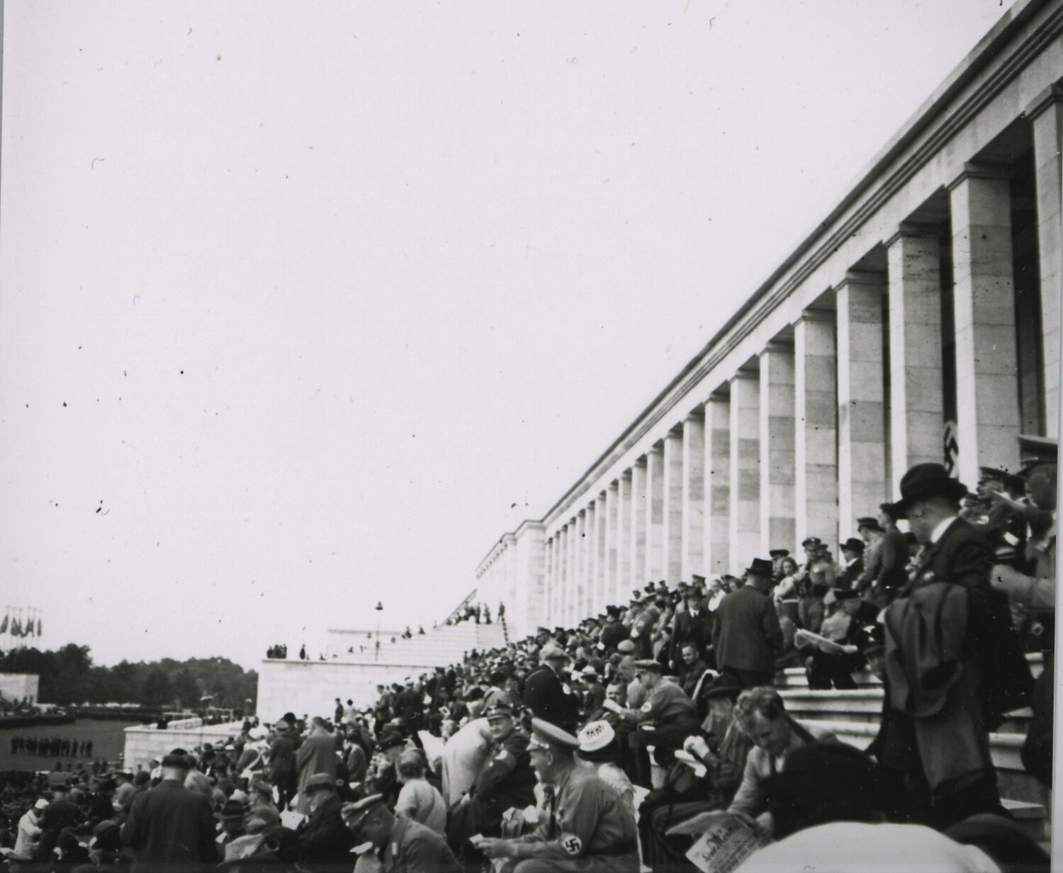 Crowd at the Zeppelintribune Grandstand, Nuremberg Rally Grounds, Germany