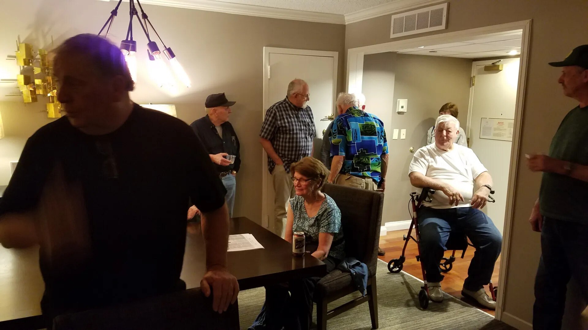 Informal Veteran Gathering During Gary 'Mike' Rose Medal of Honor Ceremony Trip, October 21, 2017