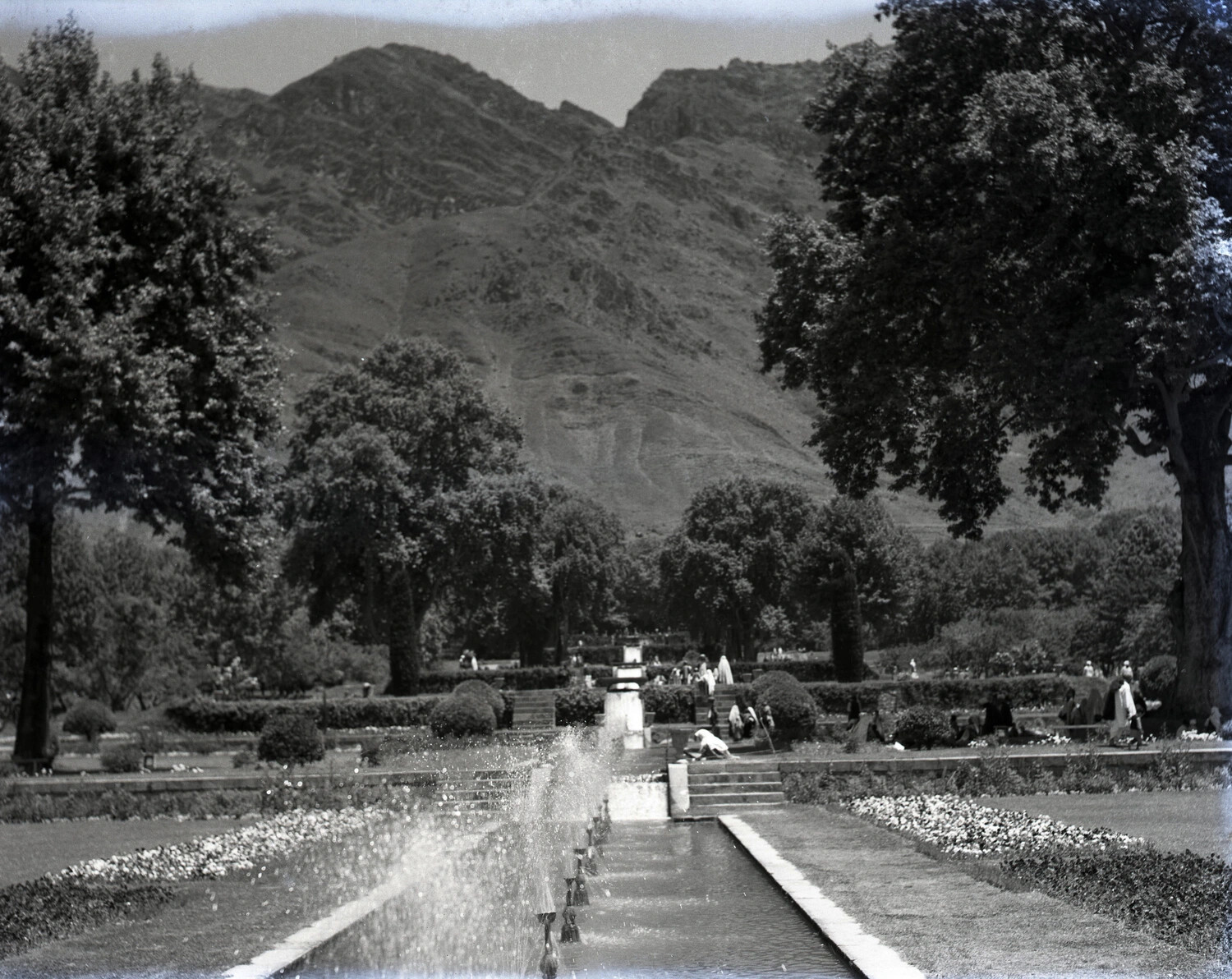 Formal Terraced Garden with Fountains, Kashmir Region, 1944-45