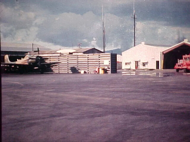 Flight Line View at Da Nang Air Base, Vietnam War Era