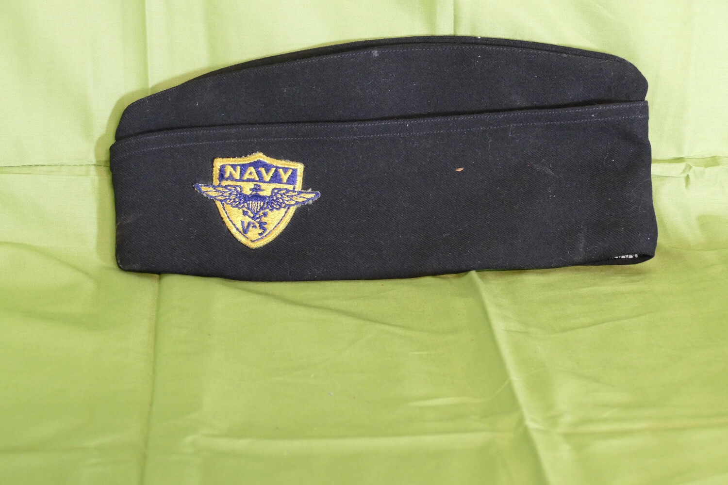 U.S. Navy Garrison Cap with V-5 Naval Aviation Cadet Insignia, Bancroft Collection
