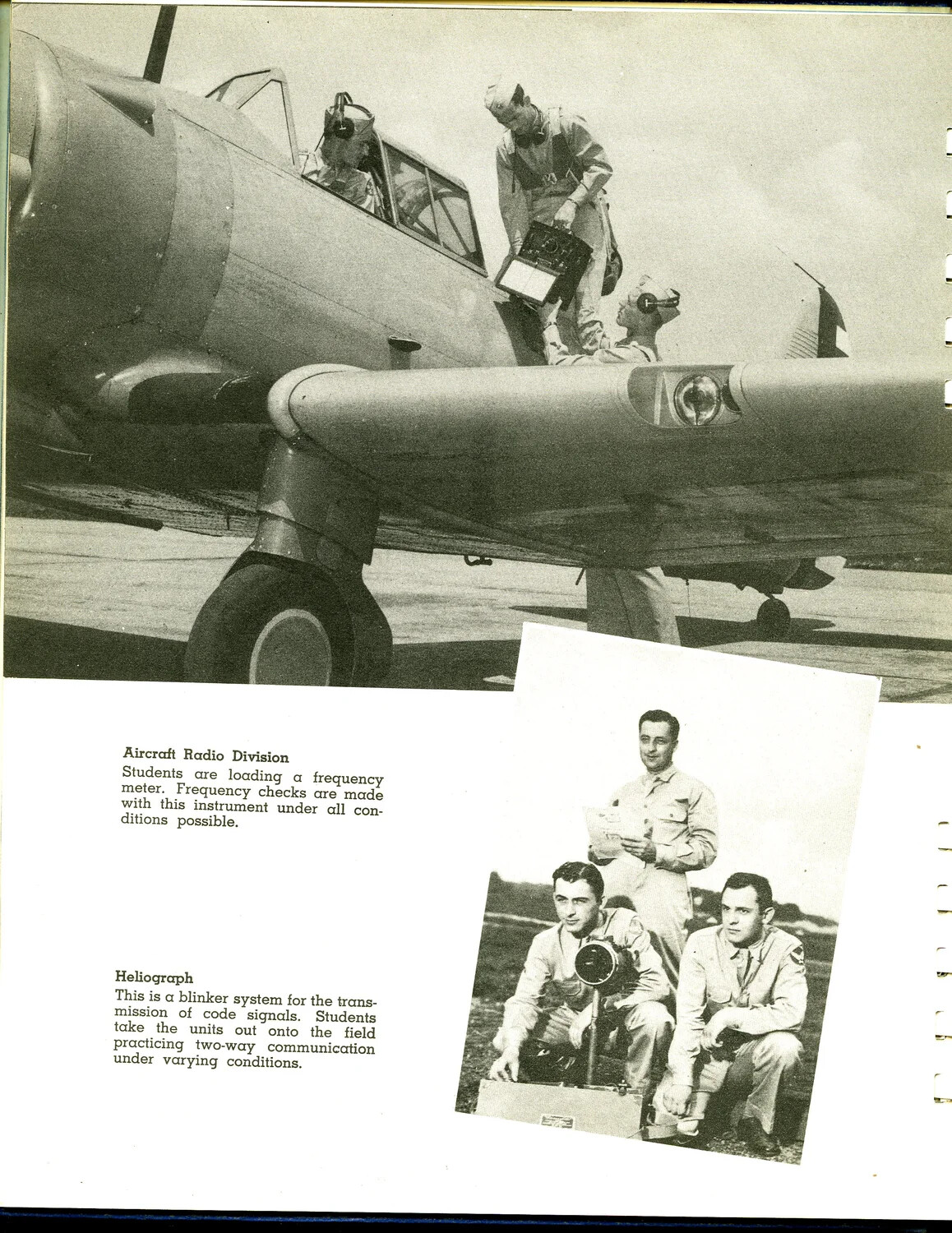 'Aircraft Radio Division' and 'Heliograph' Training Photographs, Scott Field Radio School