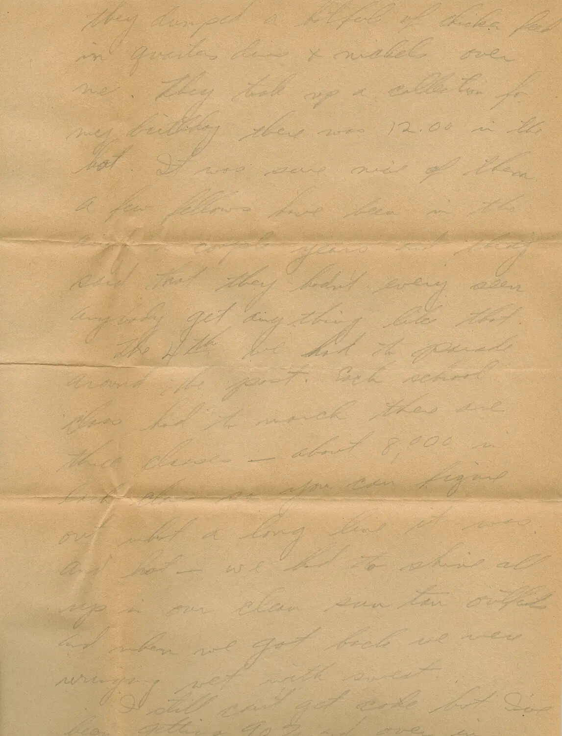 Handwritten Letter, 1944 - Correspondence of B-24 Belly Gunner Margaroli