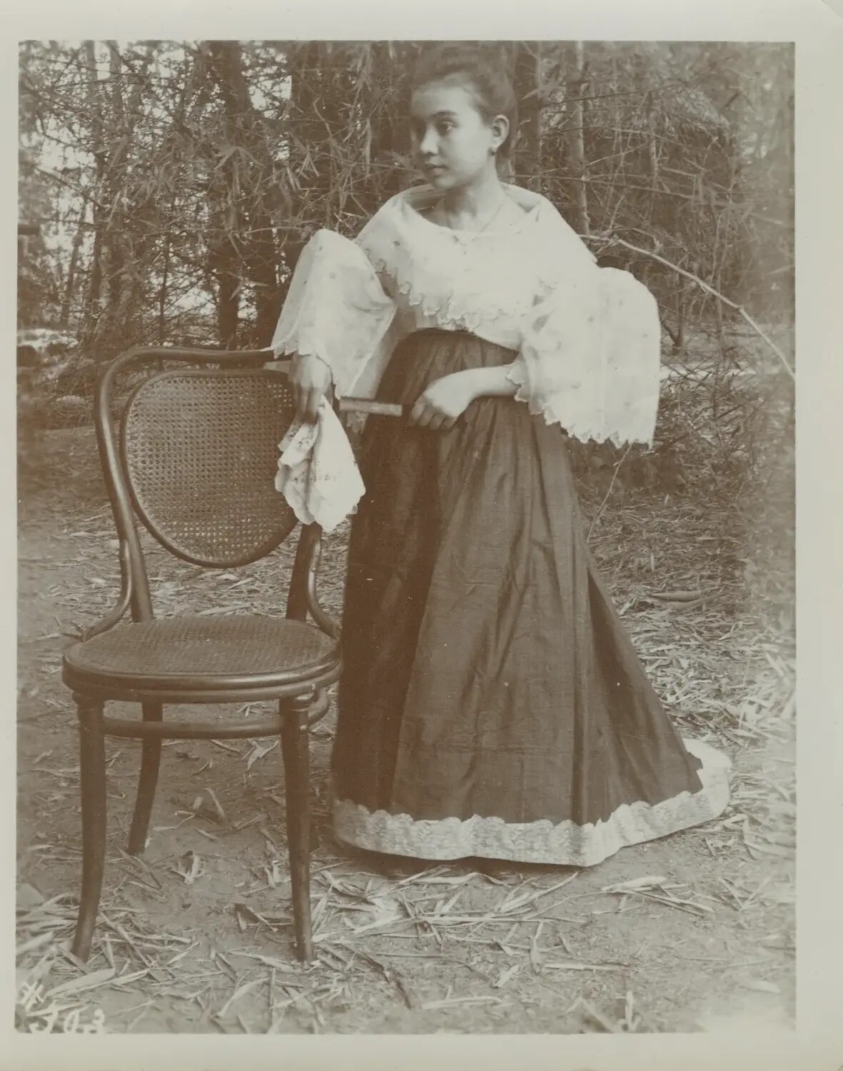 Portrait of a Young Filipina in Traditional Maria Clara Dress, Philippines, c. 1890s